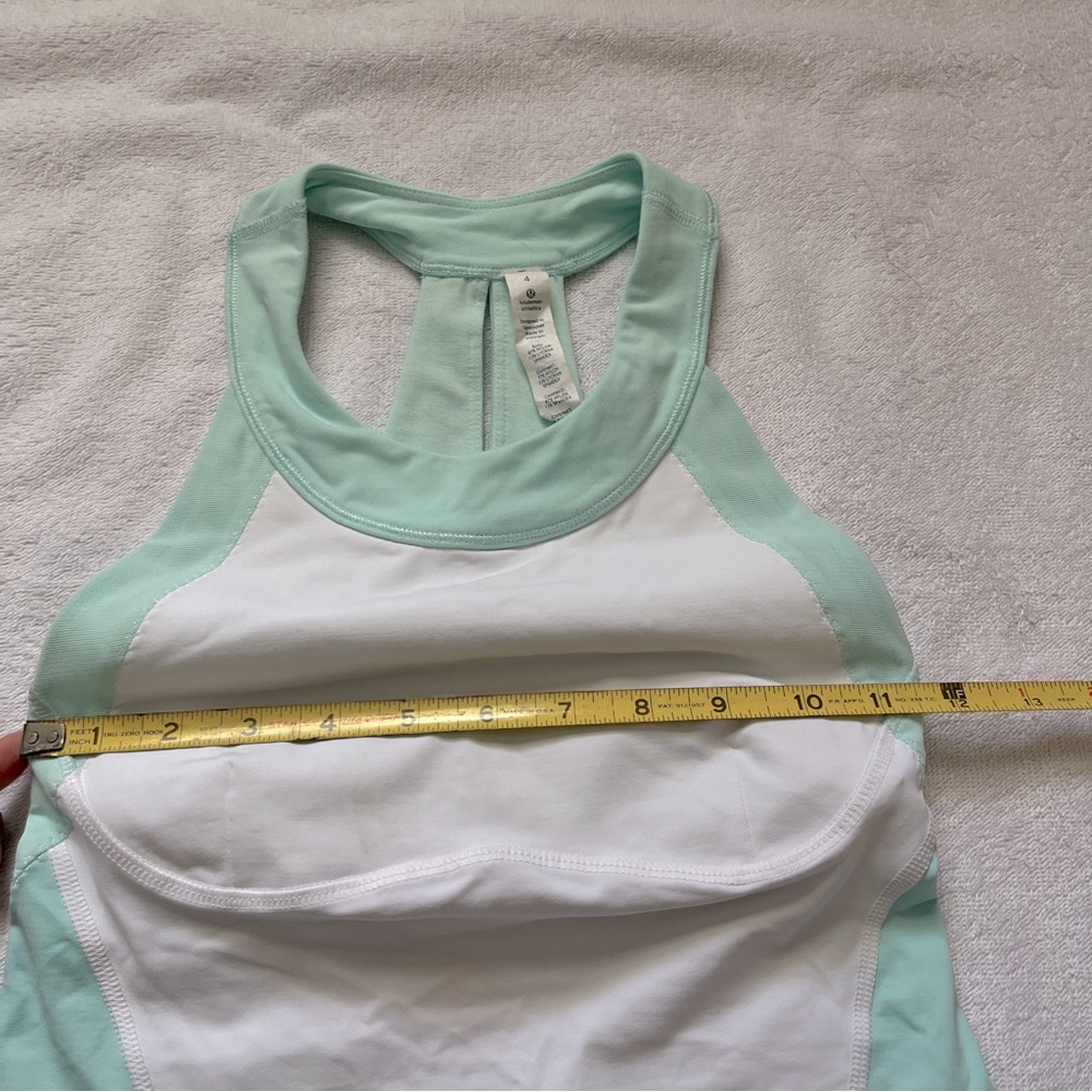 Lululemon Run Make It Count Tank Top Open Back Aq… - image 3